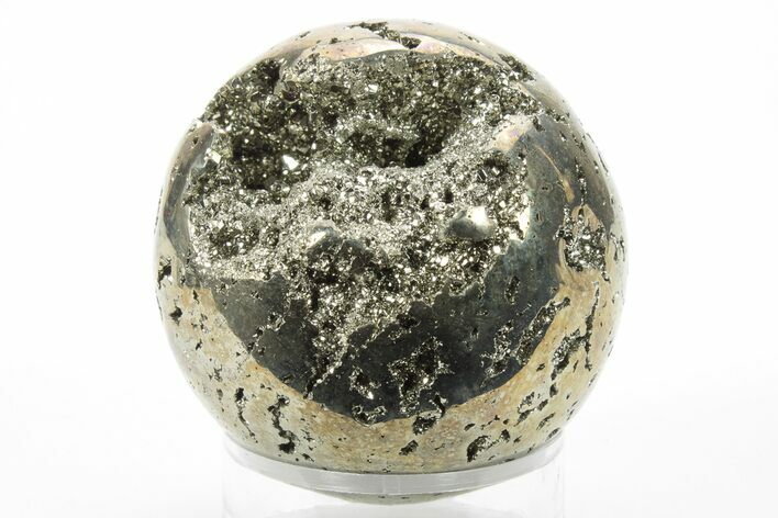 Polished Pyrite Sphere - Peru #228370
